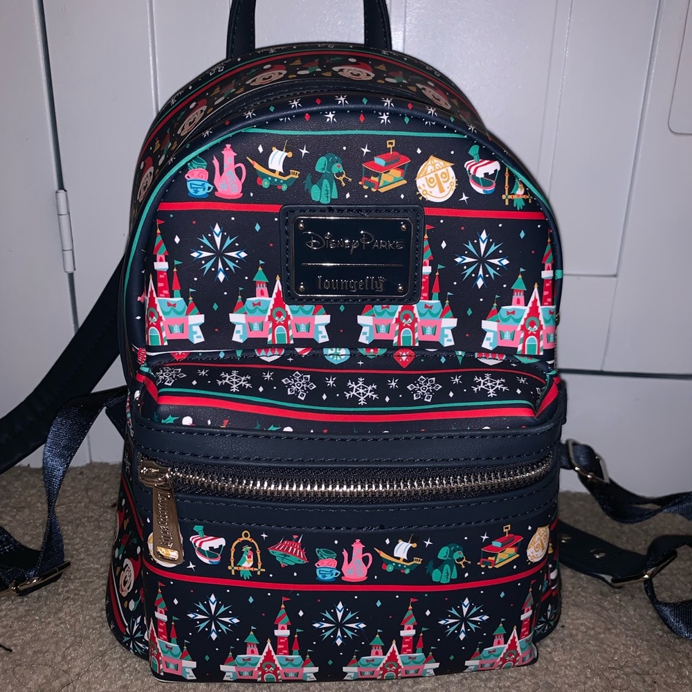 Disneyland Park Christmas Loungefly backpack